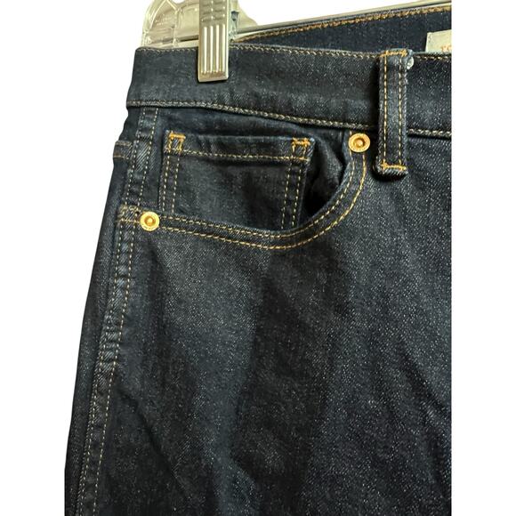 Tory Burch Straight Leg Jeans Dark Wash 27 - Picture 4 of 12